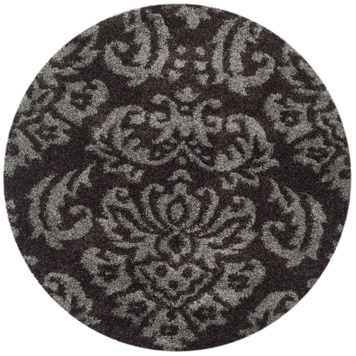 SAFAVIEH Florida Shag Aurkene Floral Damask 1.2-inch Thick Rug