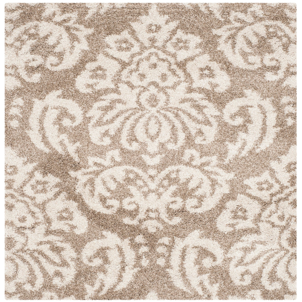 SAFAVIEH Florida Shag Aurkene Floral Damask 1.2-inch Thick Rug