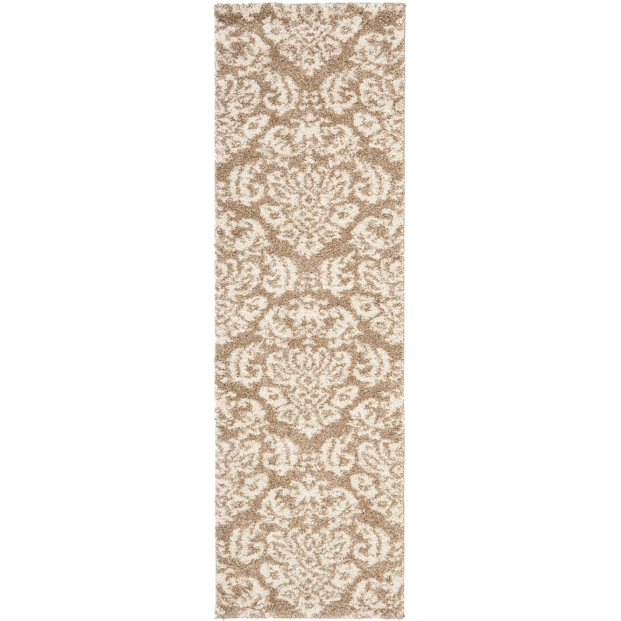 SAFAVIEH Florida Shag Aurkene Floral Damask 1.2-inch Thick Rug