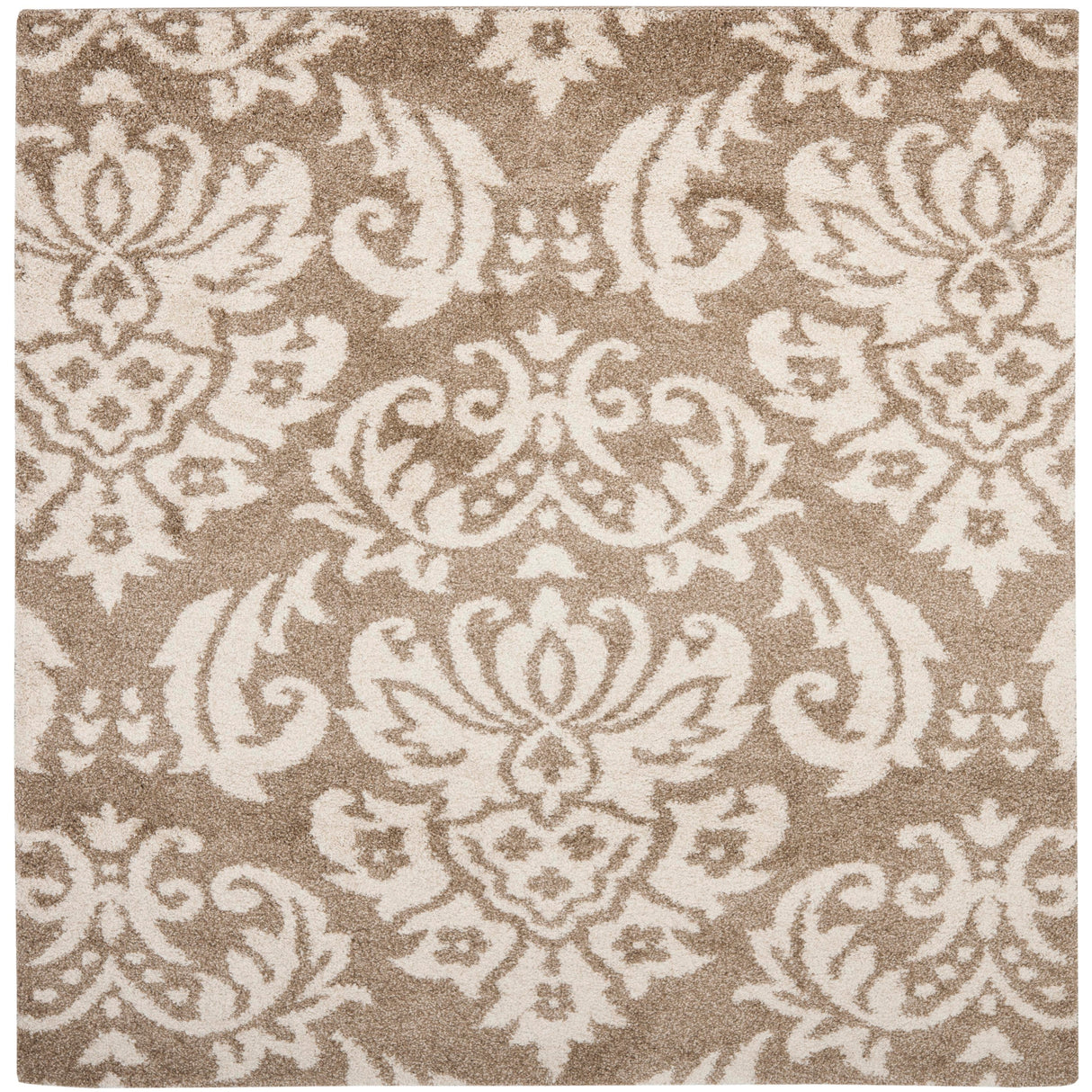 SAFAVIEH Florida Shag Aurkene Floral Damask 1.2-inch Thick Rug