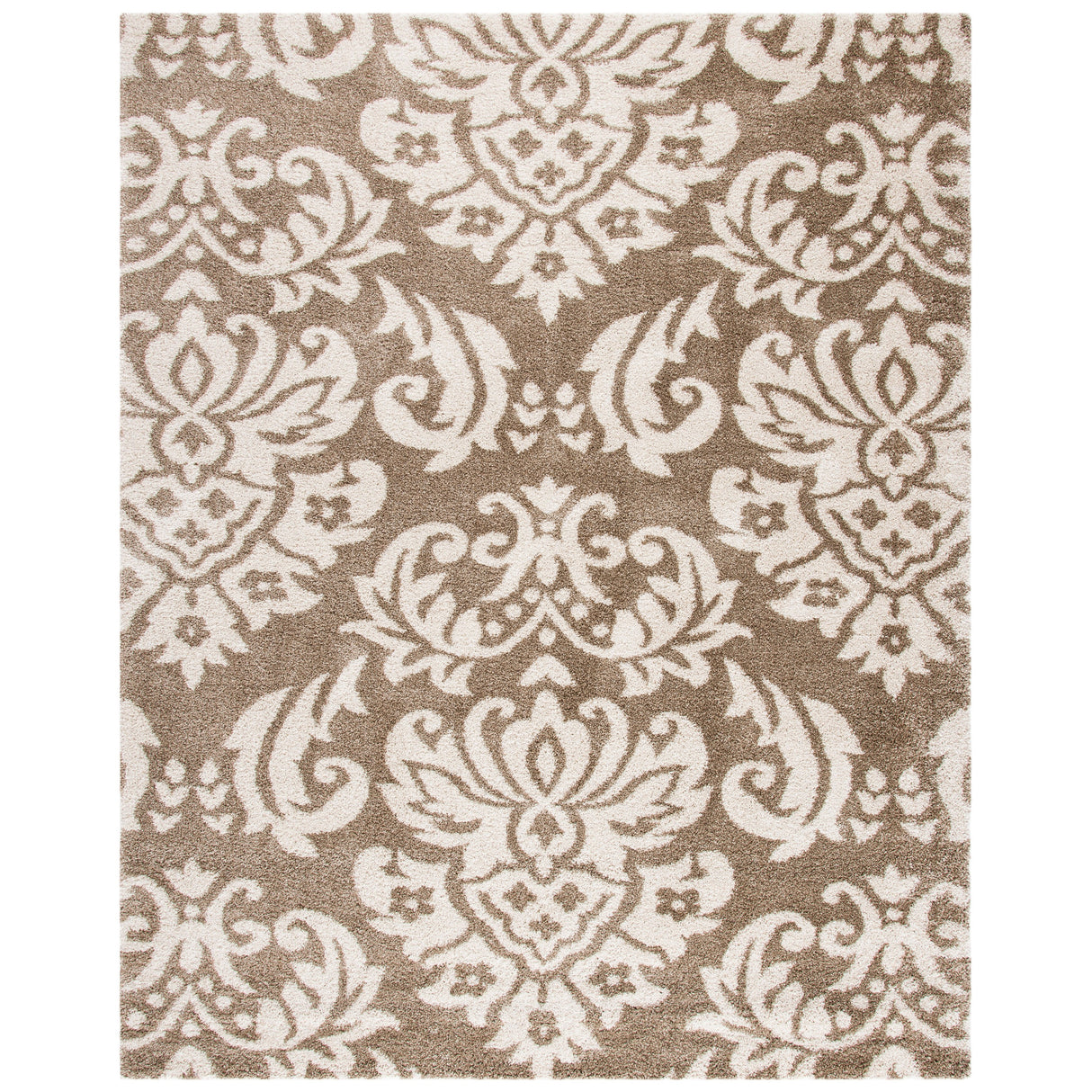 SAFAVIEH Florida Shag Aurkene Floral Damask 1.2-inch Thick Rug