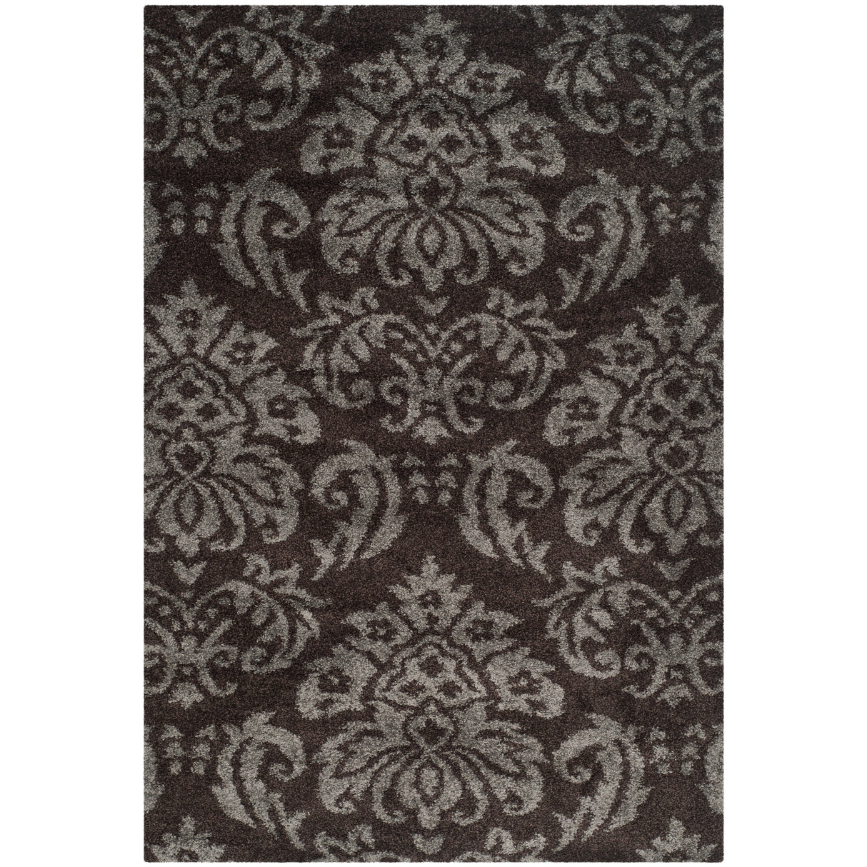 SAFAVIEH Florida Shag Aurkene Floral Damask 1.2-inch Thick Rug