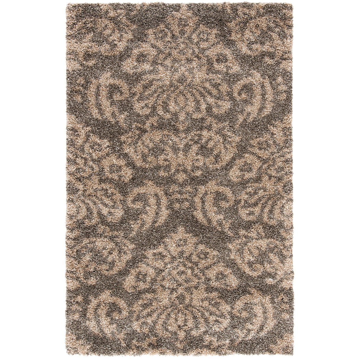 SAFAVIEH Florida Shag Aurkene Floral Damask 1.2-inch Thick Rug