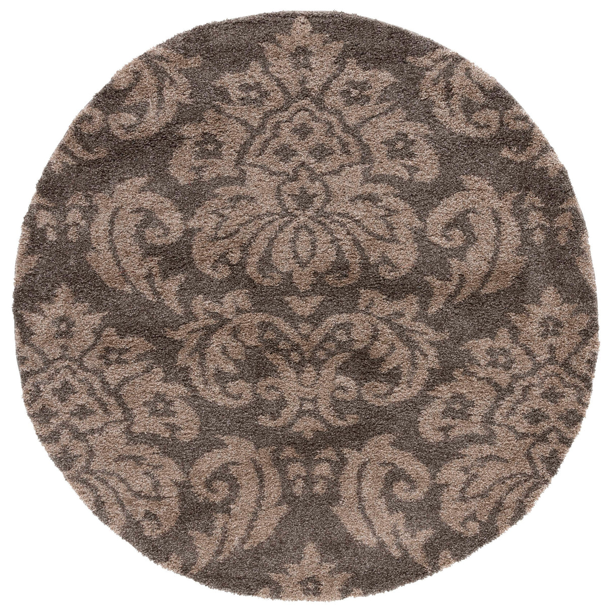 SAFAVIEH Florida Shag Aurkene Floral Damask 1.2-inch Thick Rug