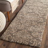 SAFAVIEH Florida Shag Aurkene Floral Damask 1.2-inch Thick Rug