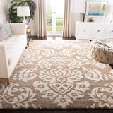 SAFAVIEH Florida Shag Aurkene Floral Damask 1.2-inch Thick Rug