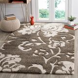 SAFAVIEH Florida Shag Kristrin Floral 1.2-inch Thick Rug