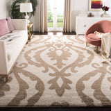 SAFAVIEH Florida Shag Narin Damask 1.2-inch Thick Rug