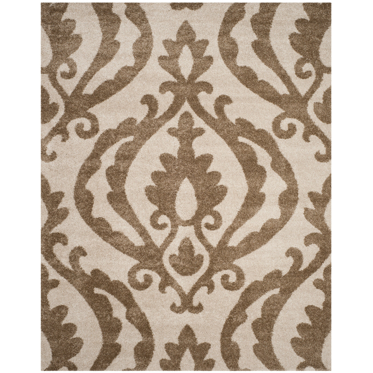 SAFAVIEH Florida Shag Narin Damask 1.2-inch Thick Rug