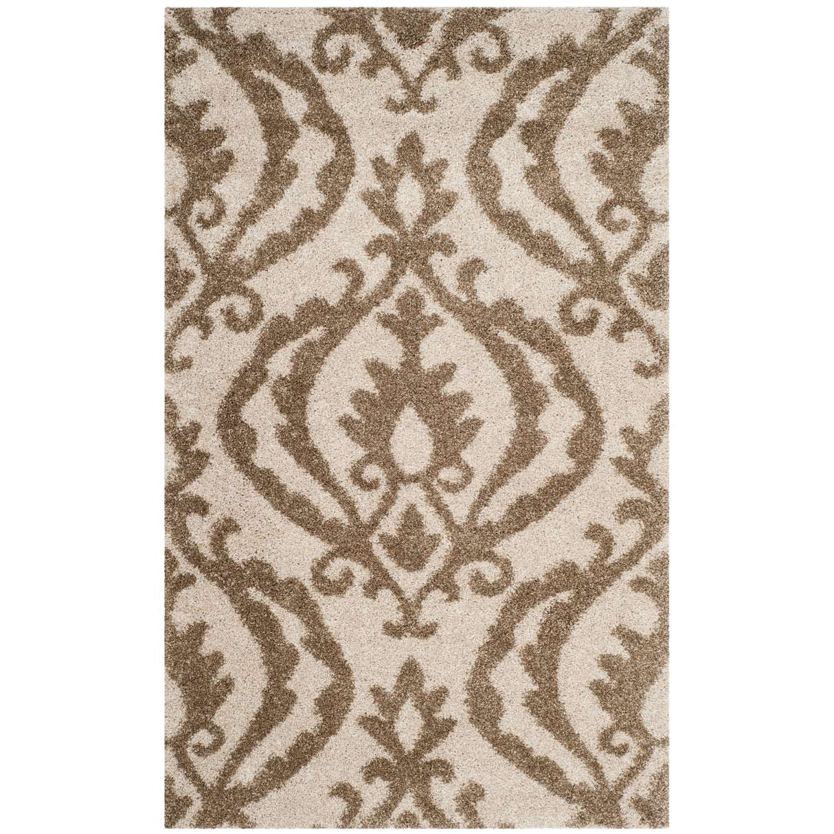 SAFAVIEH Florida Shag Narin Damask 1.2-inch Thick Rug