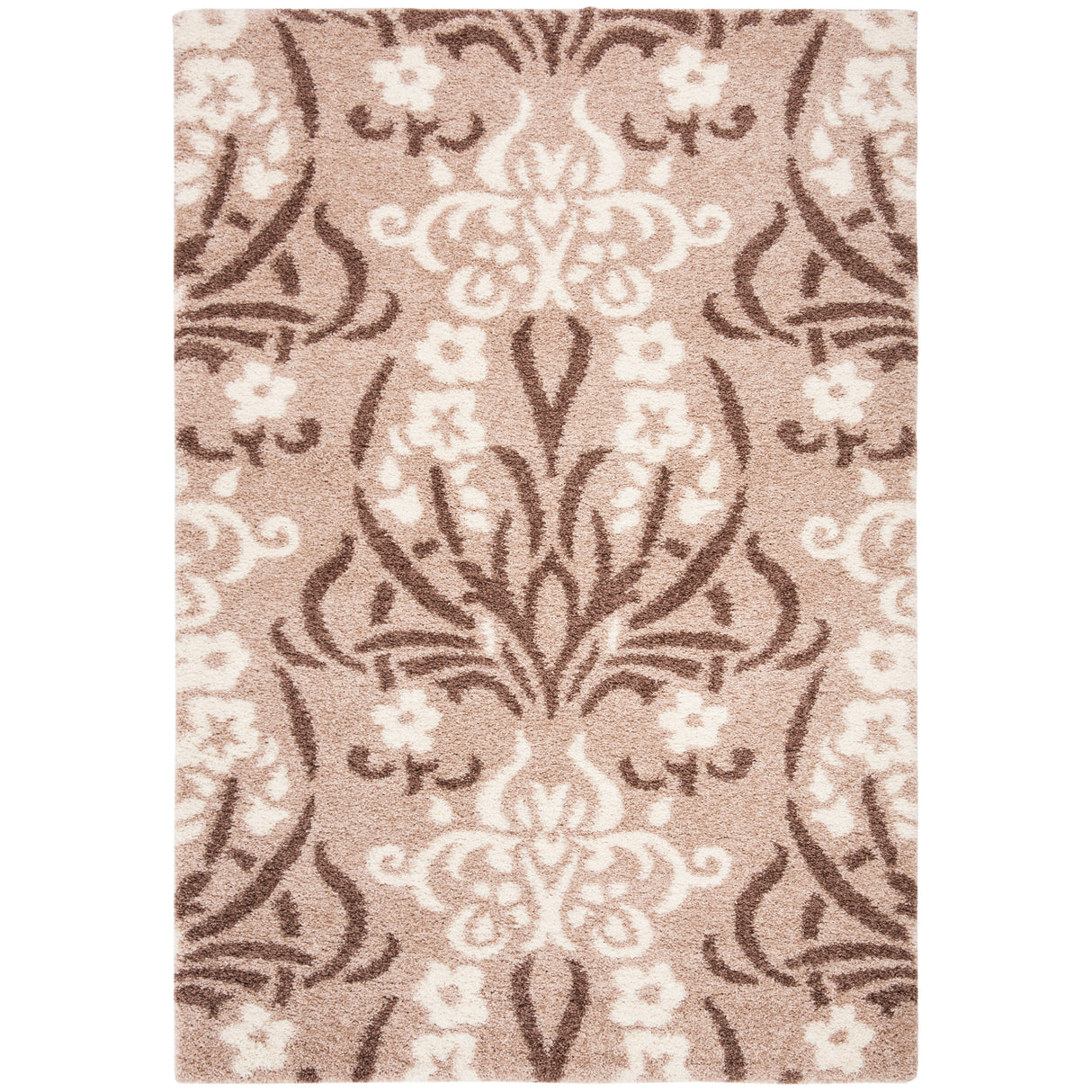 SAFAVIEH Florida Shag Niloufar Damask 1.2-inch Thick Rug