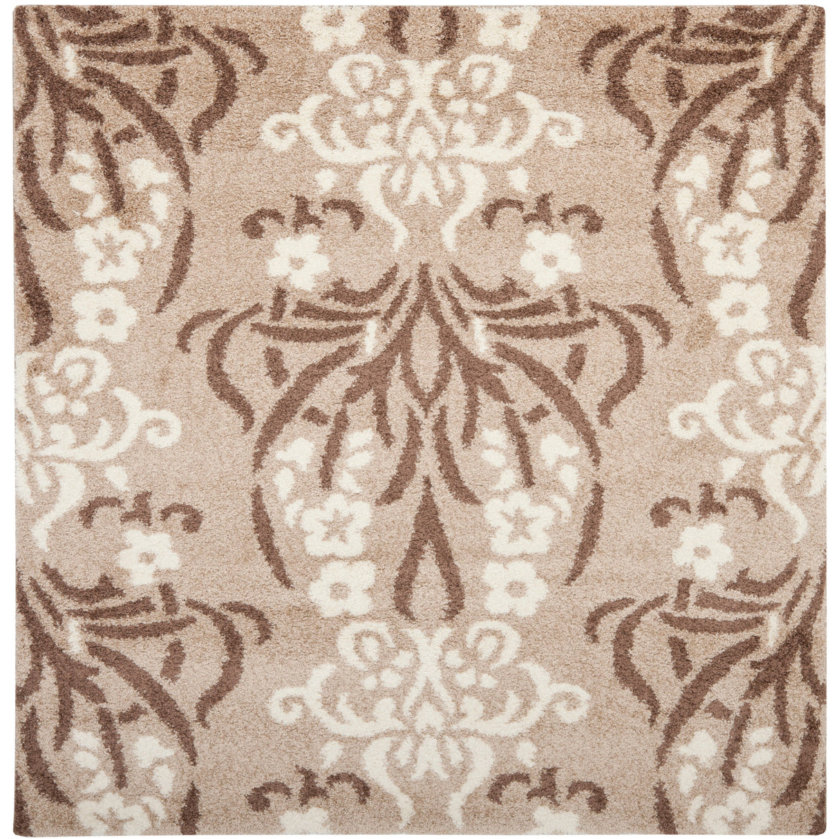 SAFAVIEH Florida Shag Niloufar Damask 1.2-inch Thick Rug