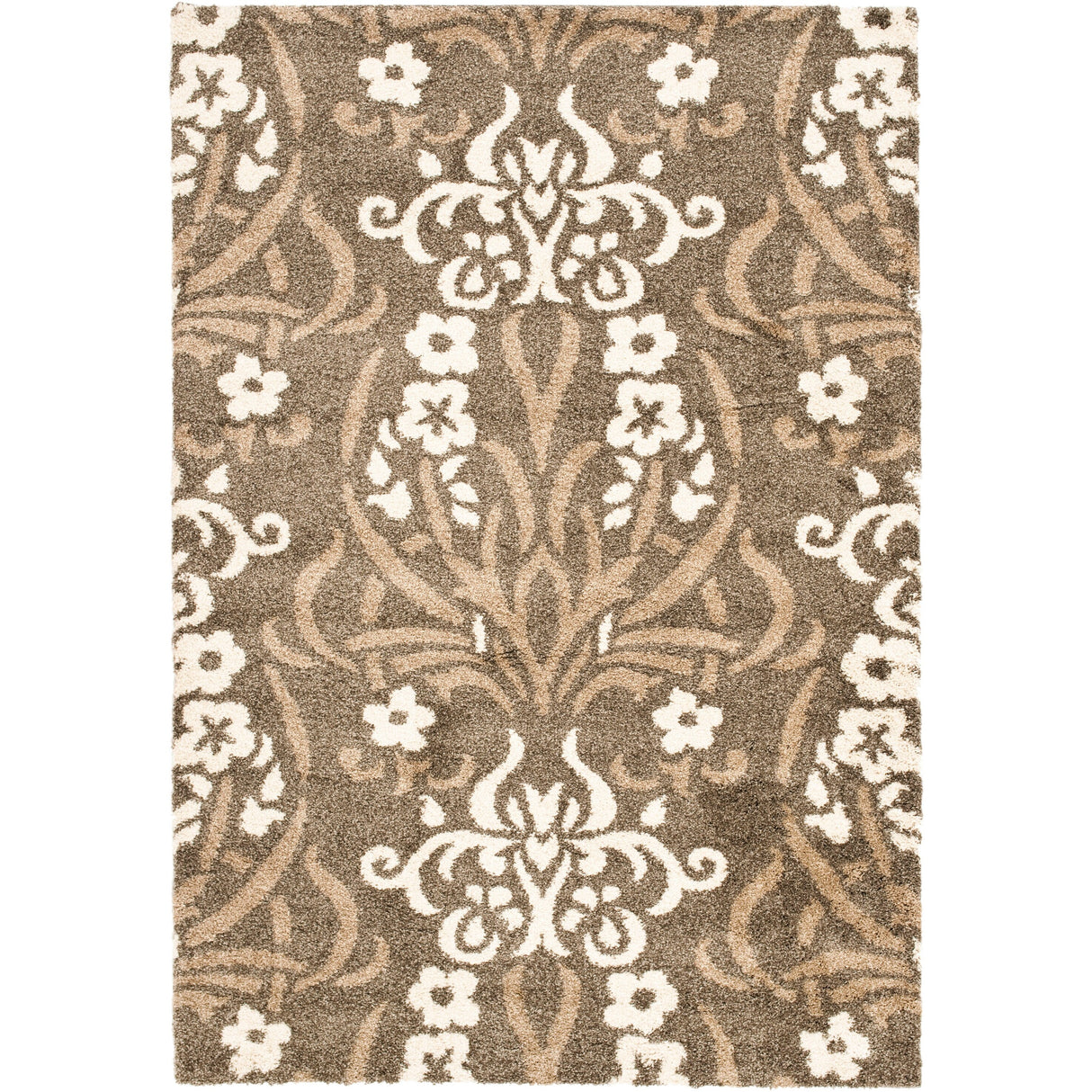 SAFAVIEH Florida Shag Niloufar Damask 1.2-inch Thick Rug