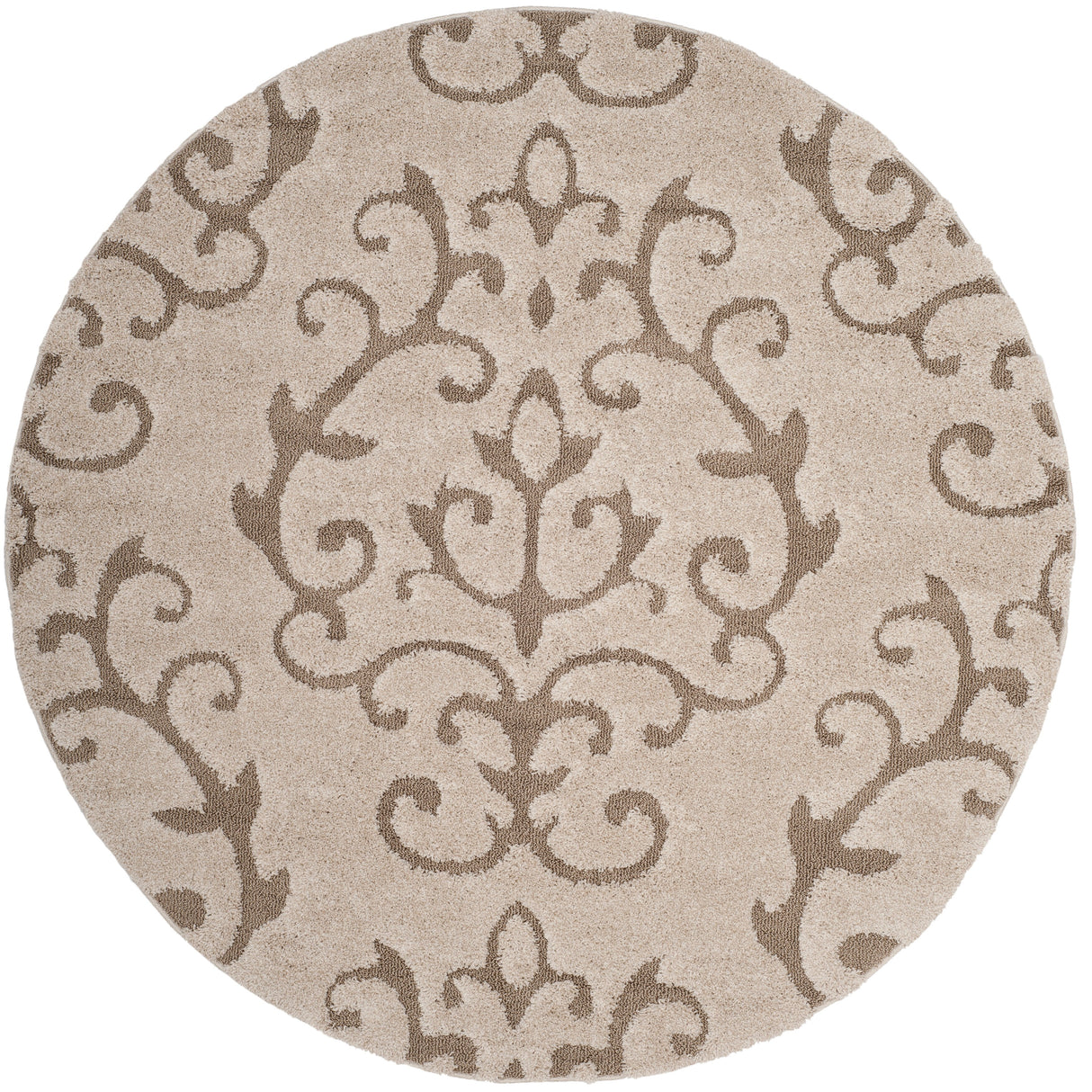 SAFAVIEH Florida Shag Tjabbe Scroll Area 1.2-inch Thick Rug