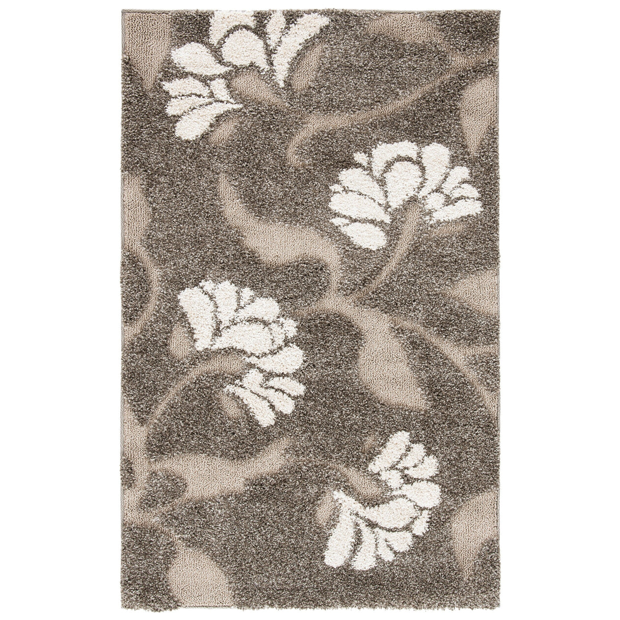 SAFAVIEH Florida Shag Veroniki Floral 1.2-inch Thick Rug