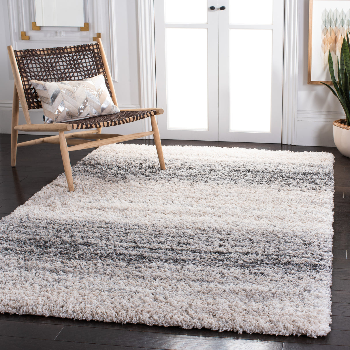 SAFAVIEH Fontana Shag Alazne Modern Ombre 2-inch Thick Rug