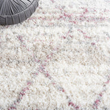 SAFAVIEH Fontana Shag Marye Modern Trellis 2-inch Thick Rug