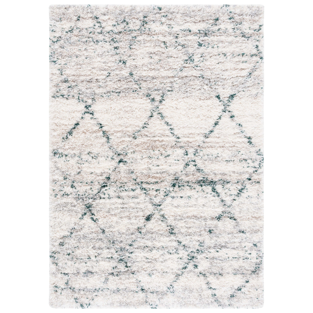 SAFAVIEH Fontana Shag Marye Modern Trellis 2-inch Thick Rug