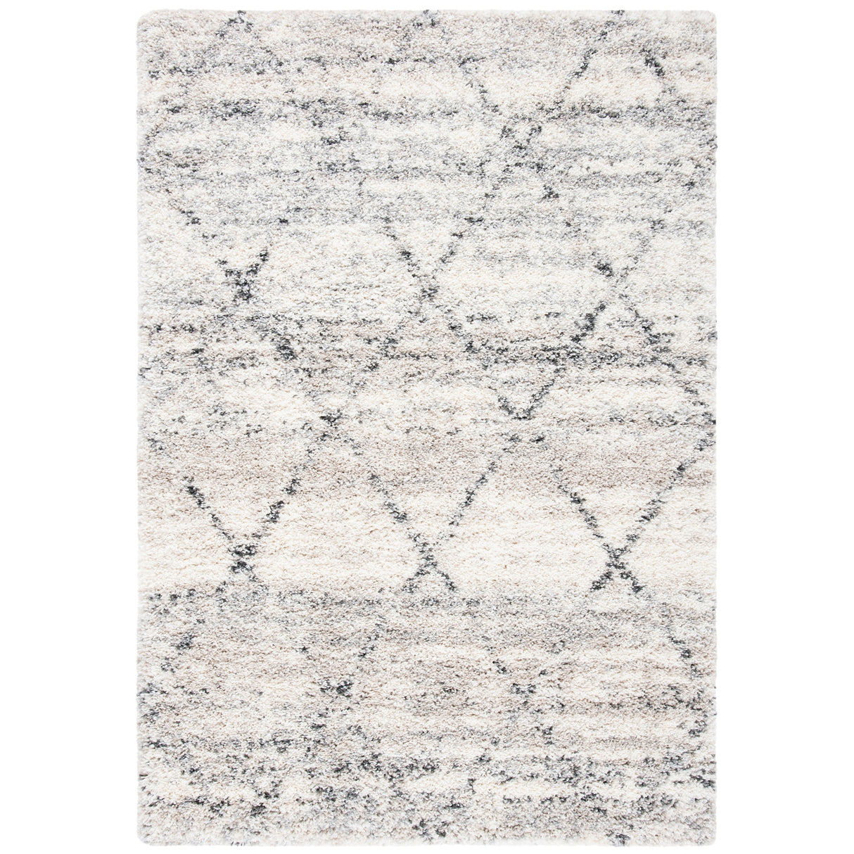 SAFAVIEH Fontana Shag Marye Modern Trellis 2-inch Thick Rug