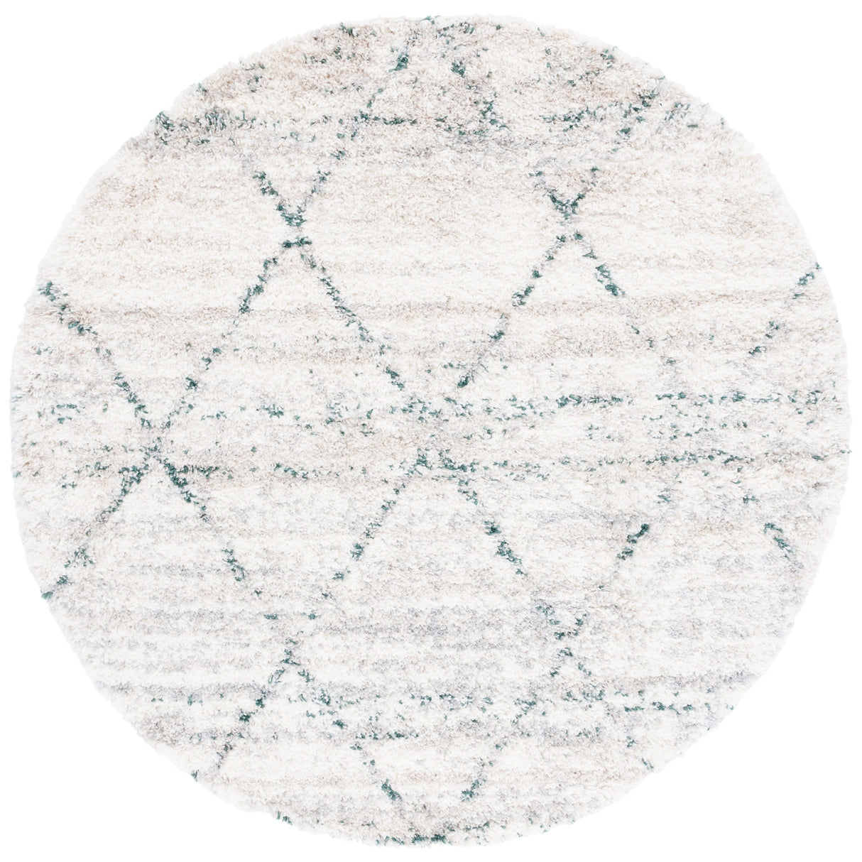 SAFAVIEH Fontana Shag Marye Modern Trellis 2-inch Thick Rug