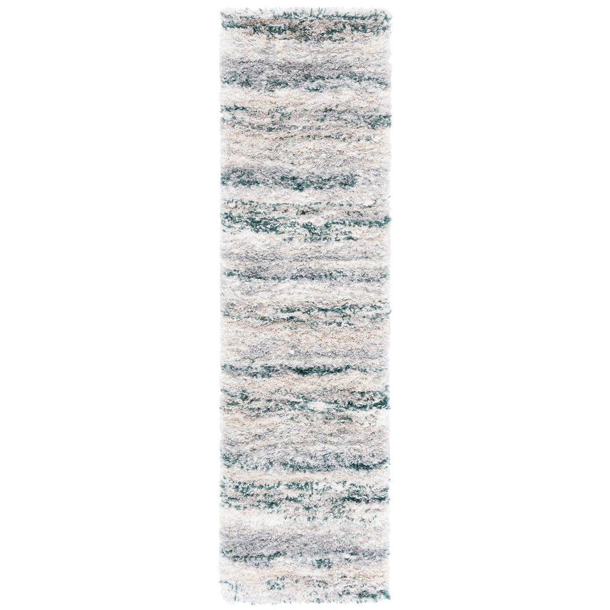 SAFAVIEH Fontana Shag Mevlide Modern Stripe 2-inch Thick Rug