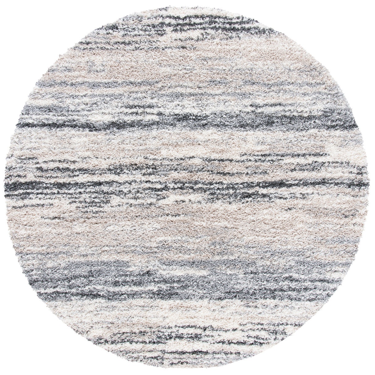 SAFAVIEH Fontana Shag Mevlide Modern Stripe 2-inch Thick Rug