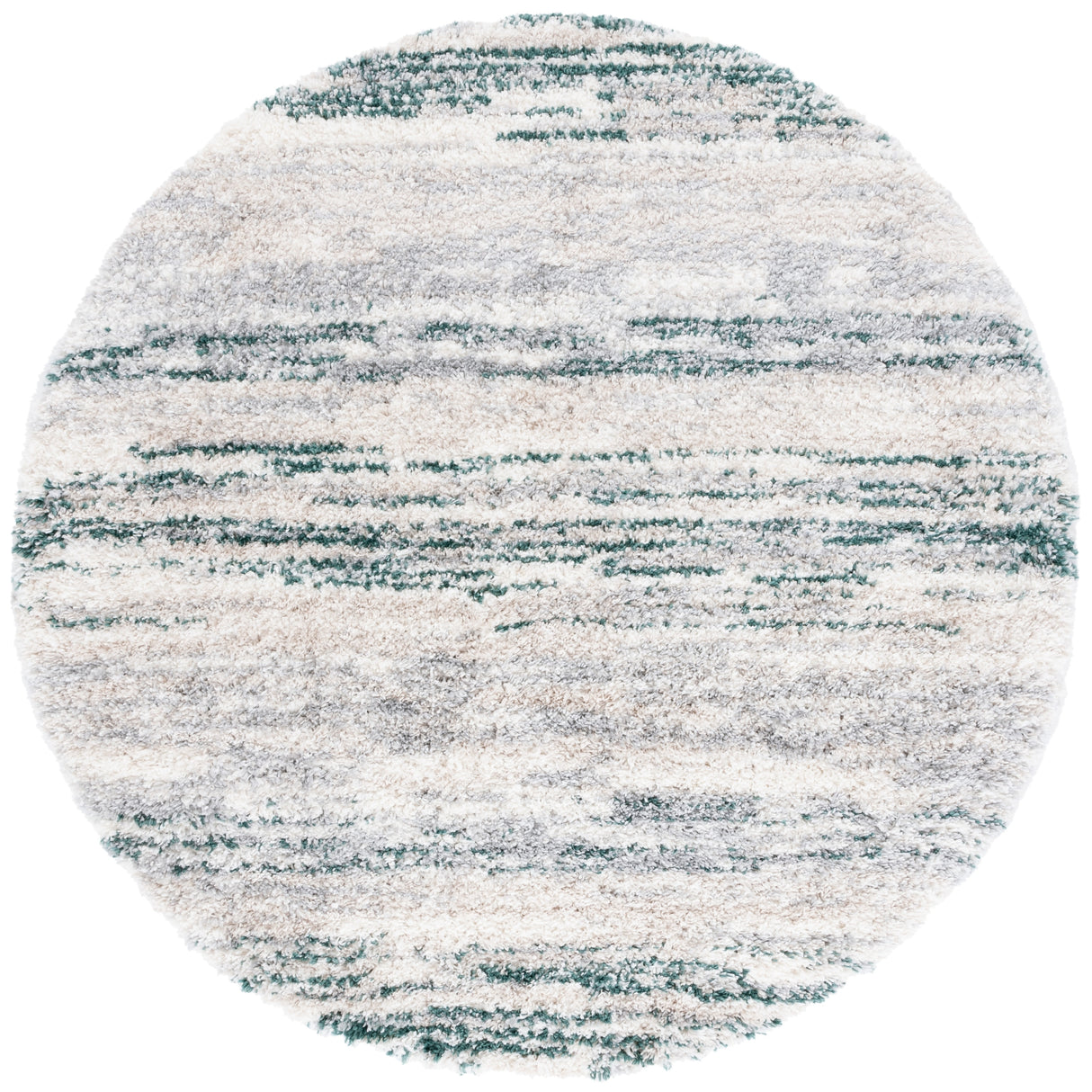 SAFAVIEH Fontana Shag Mevlide Modern Stripe 2-inch Thick Rug