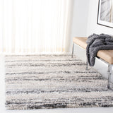 SAFAVIEH Fontana Shag Mevlide Modern Stripe 2-inch Thick Rug