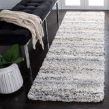 SAFAVIEH Fontana Shag Mevlide Modern Stripe 2-inch Thick Rug