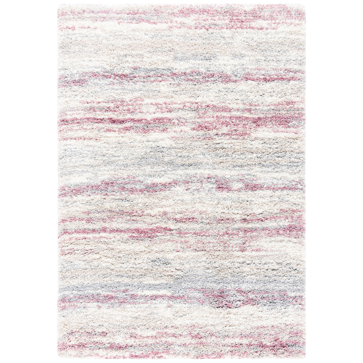 SAFAVIEH Fontana Shag Mevlide Modern Stripe 2-inch Thick Rug