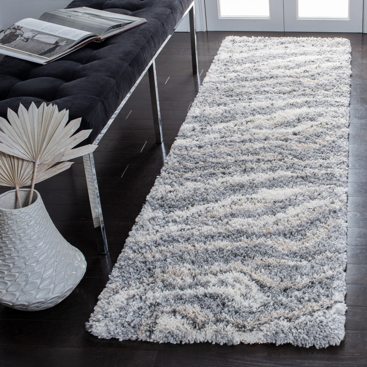 SAFAVIEH Fontana Shag Sirli Modern Abstract 2-inch Thick Rug