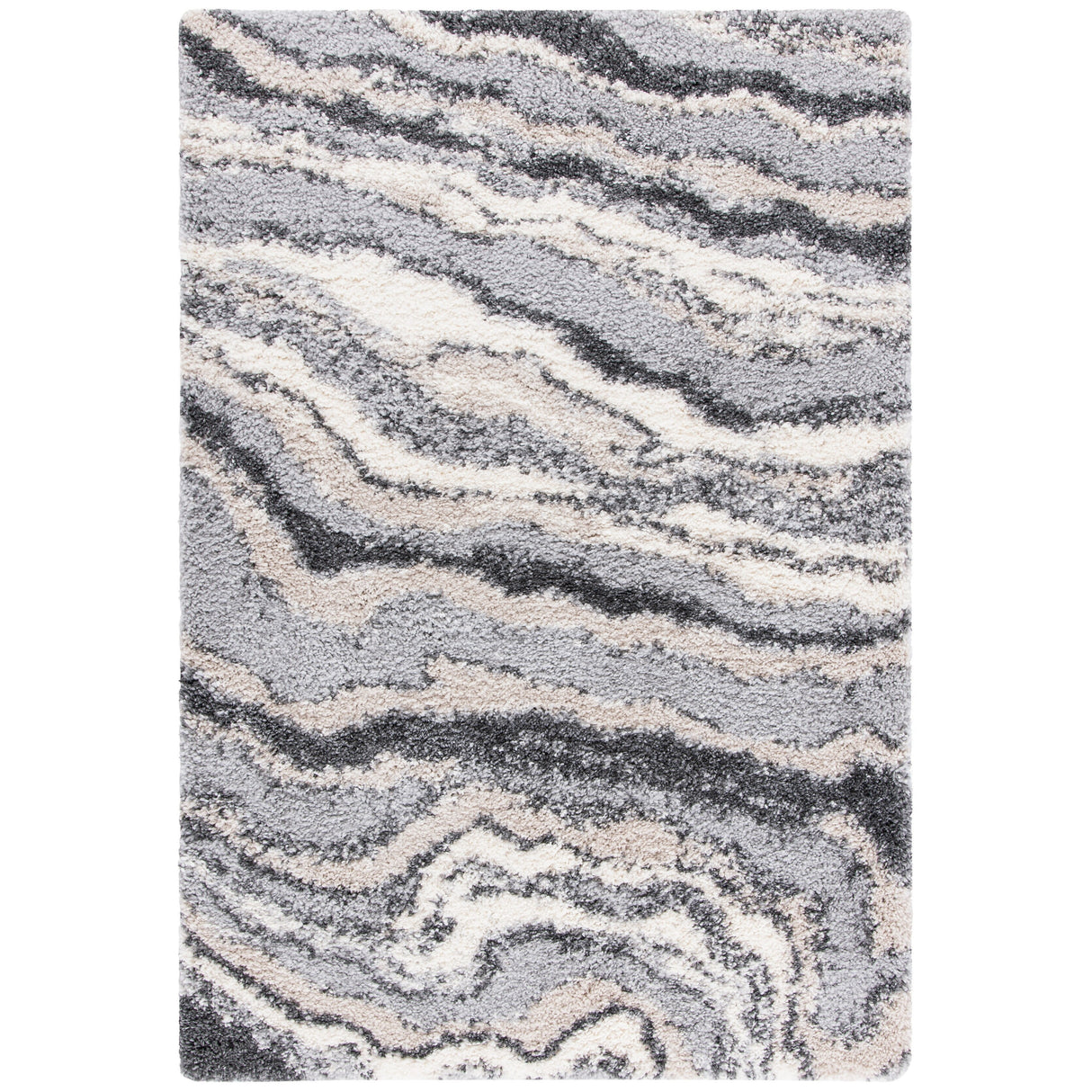 SAFAVIEH Fontana Shag Sirli Modern Abstract 2-inch Thick Rug