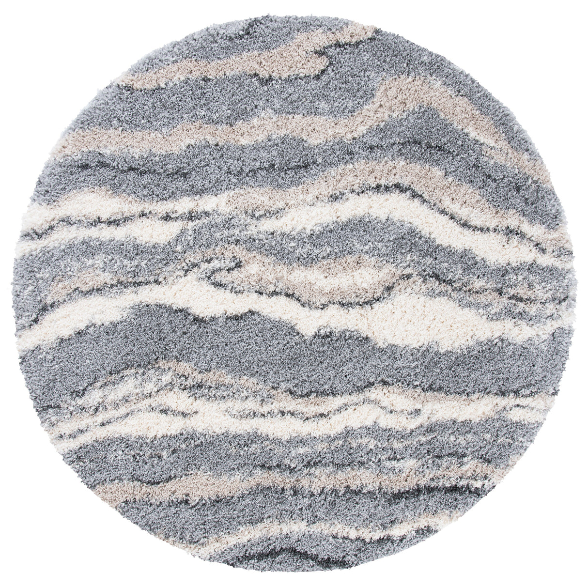 SAFAVIEH Fontana Shag Sirli Modern Abstract 2-inch Thick Rug