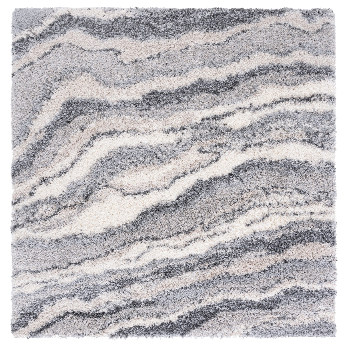 SAFAVIEH Fontana Shag Sirli Modern Abstract 2-inch Thick Rug