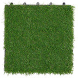 SAFAVIEH Foolke Grass Floor Tile - 12 In. W x 12 In. D x 0.5 In. H (10 Pack) - 12 In. W x 12 In. D x 0.5 In. H - 12Wx12Dx1H