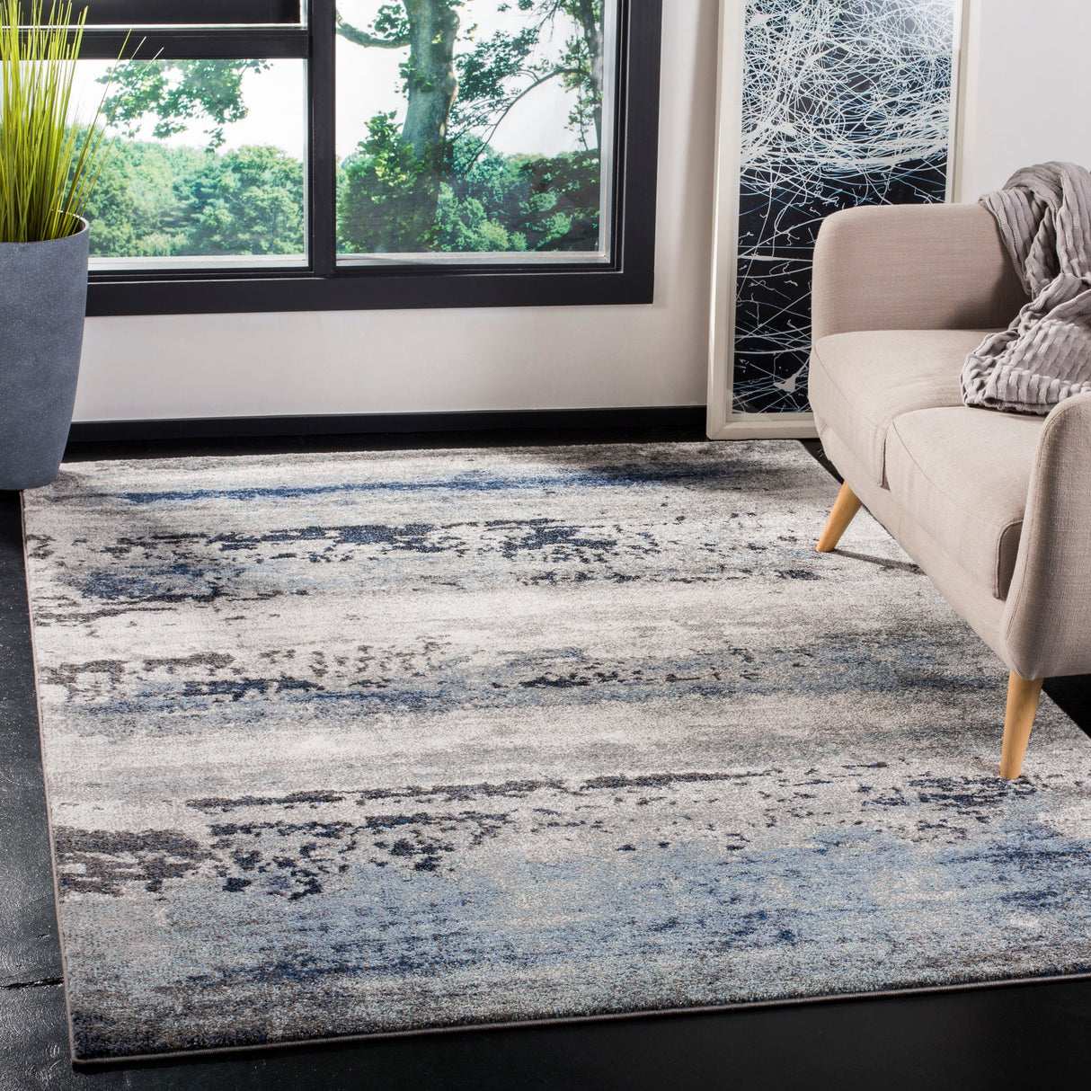 SAFAVIEH Galaxy Teodorica Modern Abstract Rug