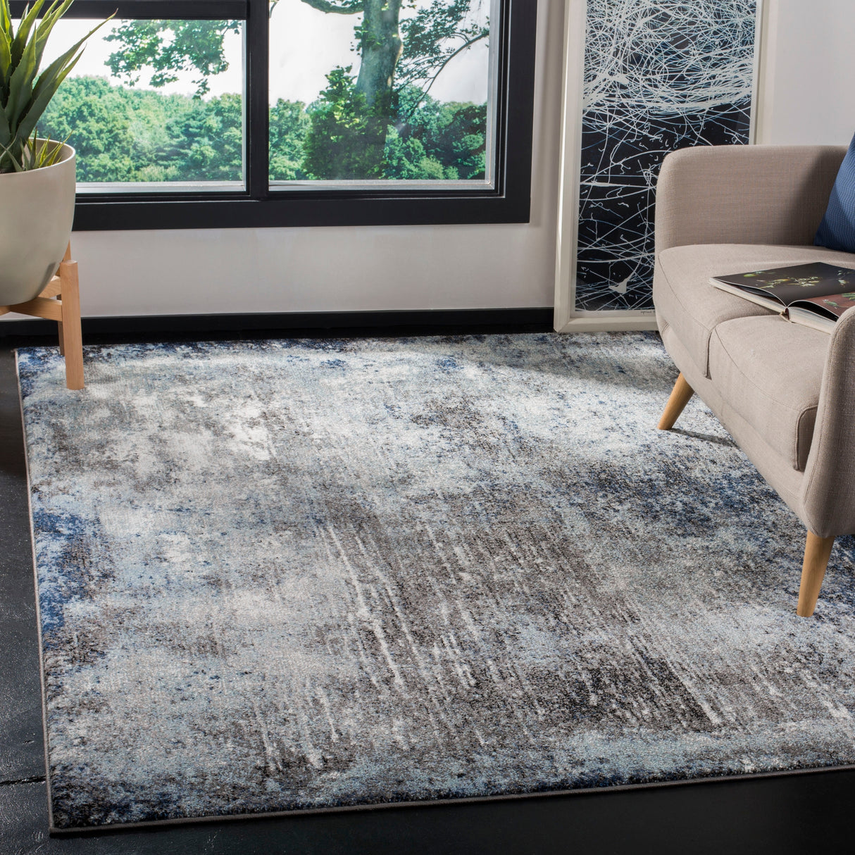 SAFAVIEH Galaxy Valdemara Modern Abstract Rug