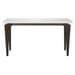 SAFAVIEH Gaye Mid-Century Modern White/ Dark Brown Lacquer Console Table - 59" x 17.6" x 31.5" - 59Wx18Dx32H