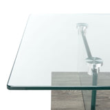 SAFAVIEH Gennie Modern Glass Coffee Table - 43.3" x 23.6" x 16.5" - 43Wx24Dx17H