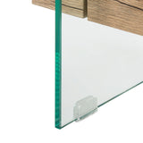 SAFAVIEH Gennie Modern Glass Coffee Table - 43.3" x 23.6" x 16.5" - 43Wx24Dx17H