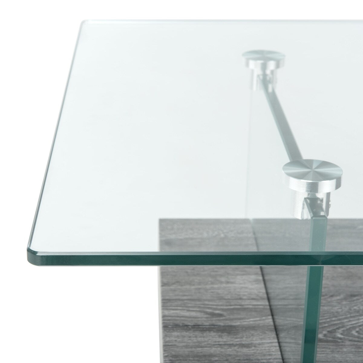 SAFAVIEH Gennie Modern Glass Coffee Table - 43.3" x 23.6" x 16.5" - 43Wx24Dx17H