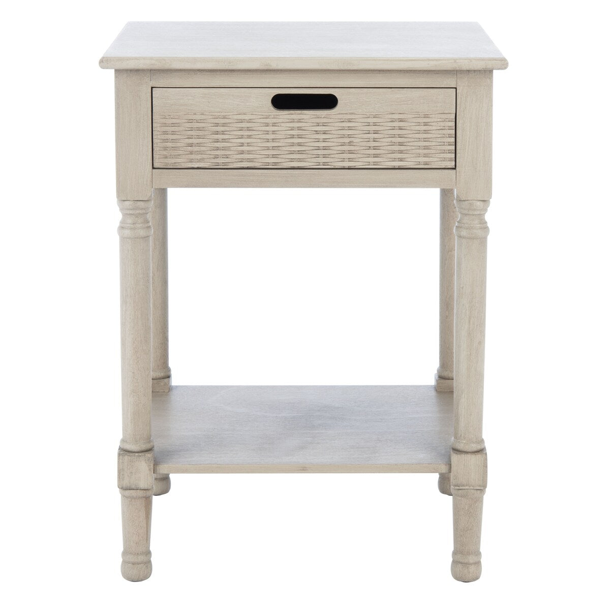 SAFAVIEH Genny 1-Drawer Bottom Shelf Accent Table - 19" W x 15.8" L x 26" H - 19Wx16Dx26H