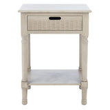 SAFAVIEH Genny 1-Drawer Bottom Shelf Accent Table - 19" W x 15.8" L x 26" H - 19Wx16Dx26H