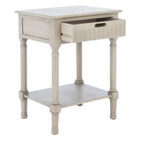 SAFAVIEH Genny 1-Drawer Bottom Shelf Accent Table - 19" W x 15.8" L x 26" H - 19Wx16Dx26H