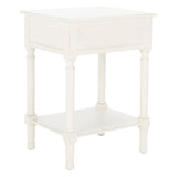 SAFAVIEH Genny 1-Drawer Bottom Shelf Accent Table - 19" W x 15.8" L x 26" H - 19Wx16Dx26H