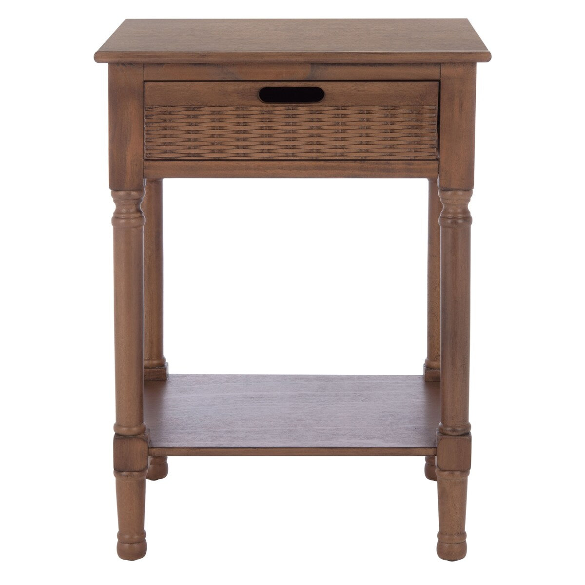 SAFAVIEH Genny 1-Drawer Bottom Shelf Accent Table - 19" W x 15.8" L x 26" H - 19Wx16Dx26H