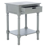 SAFAVIEH Genny 1-Drawer Bottom Shelf Accent Table - 19" W x 15.8" L x 26" H - 19Wx16Dx26H