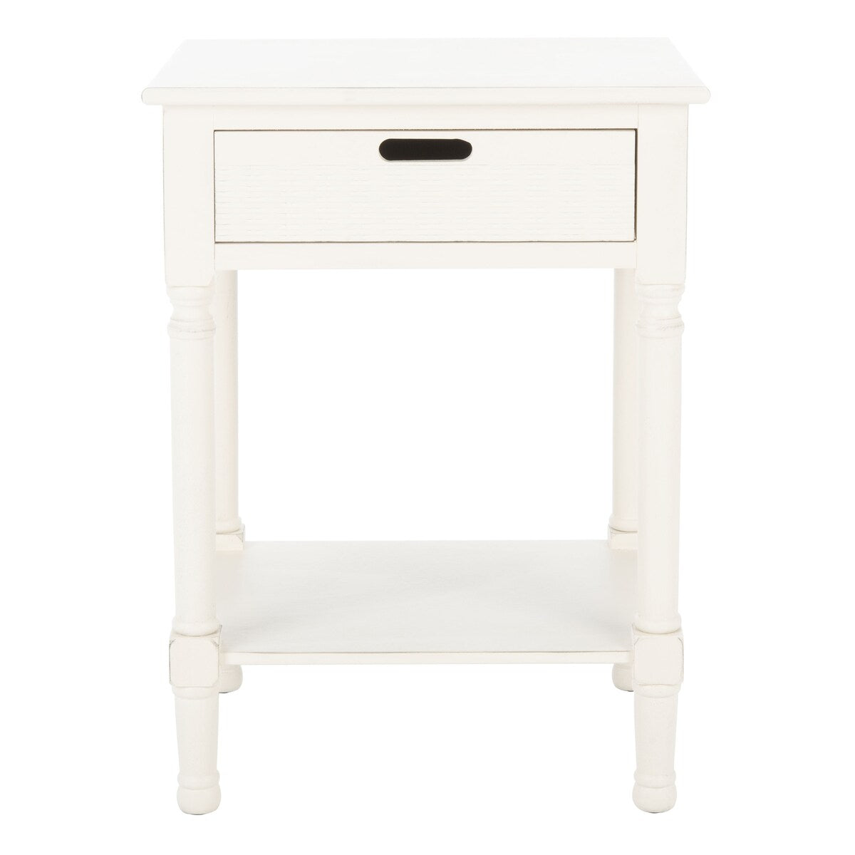 SAFAVIEH Genny 1-Drawer Bottom Shelf Accent Table - 19" W x 15.8" L x 26" H - 19Wx16Dx26H