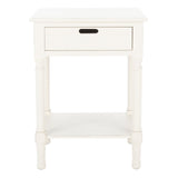 SAFAVIEH Genny 1-Drawer Bottom Shelf Accent Table - 19" W x 15.8" L x 26" H - 19Wx16Dx26H