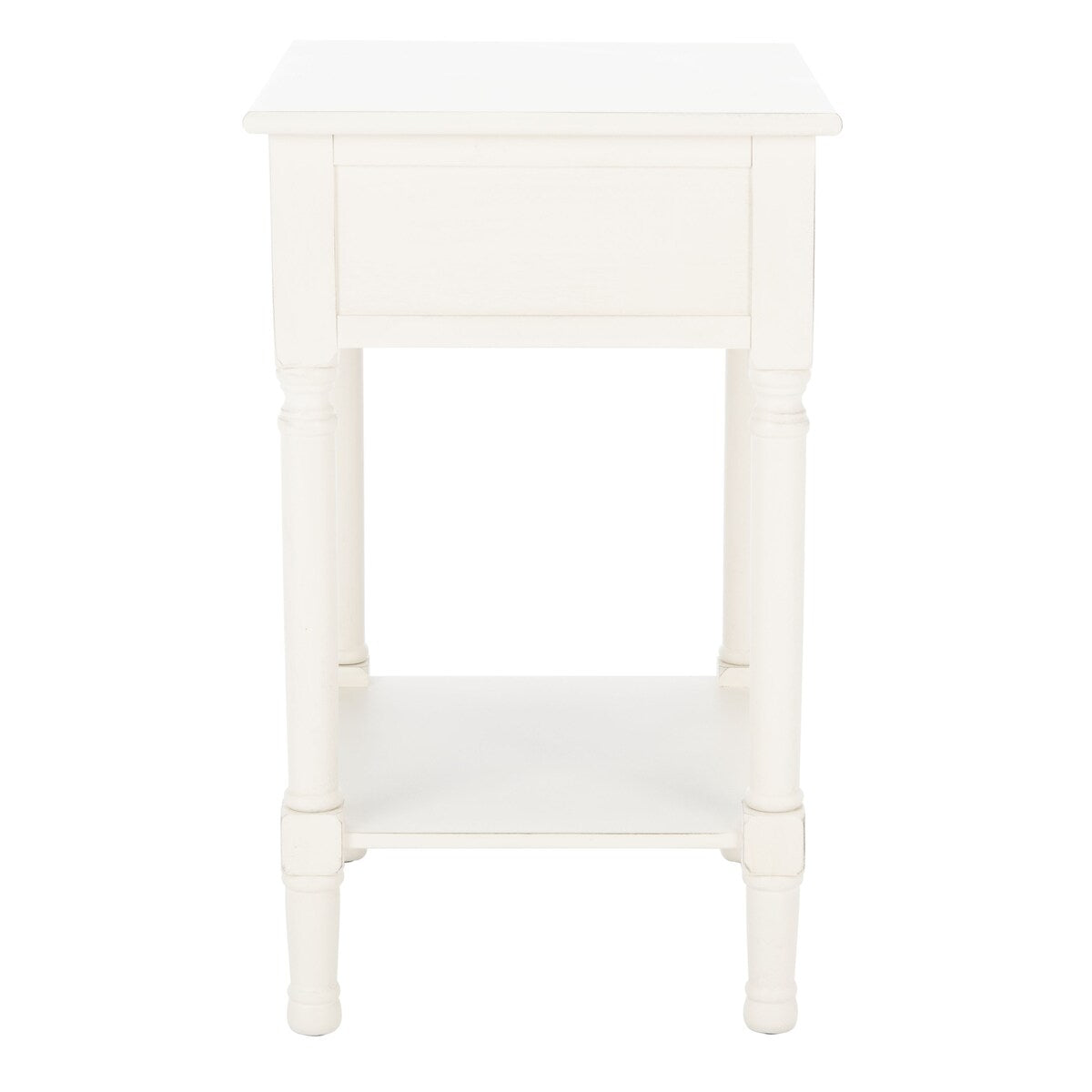 SAFAVIEH Genny 1-Drawer Bottom Shelf Accent Table - 19" W x 15.8" L x 26" H - 19Wx16Dx26H